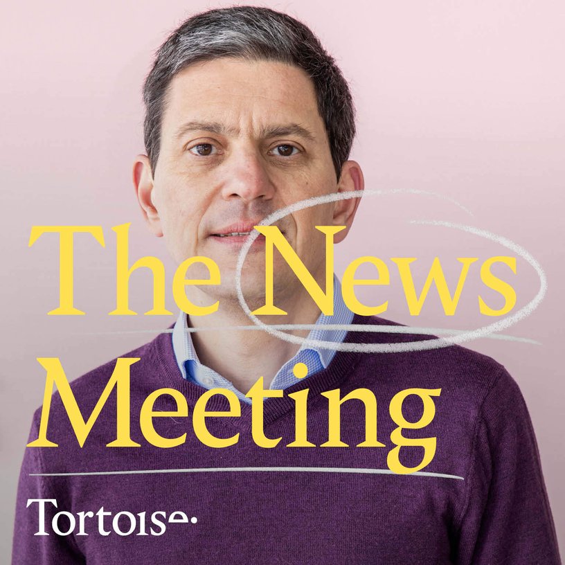 What does David Miliband think should lead the news?