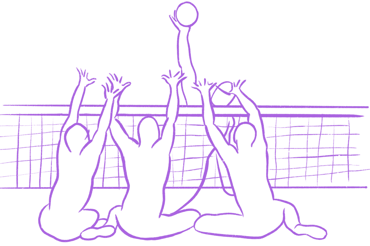 Sitting volleyball – spiking the ball whilst sat on the floor