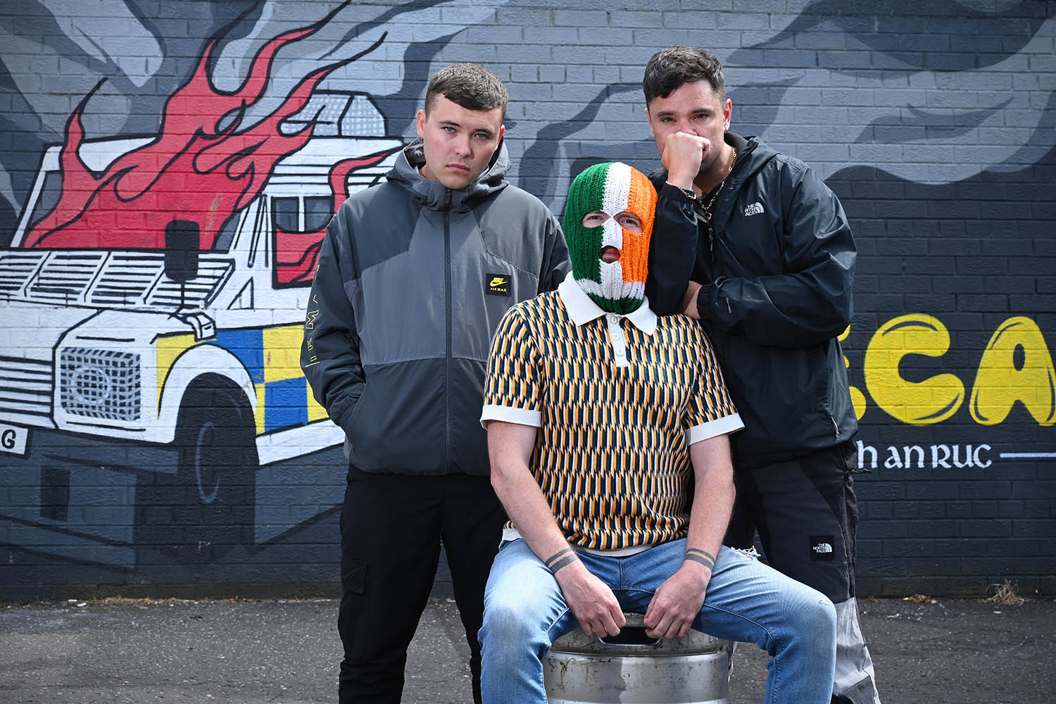Kneecap: how an Irish-speaking Belfast rap trio bottled the Troubles