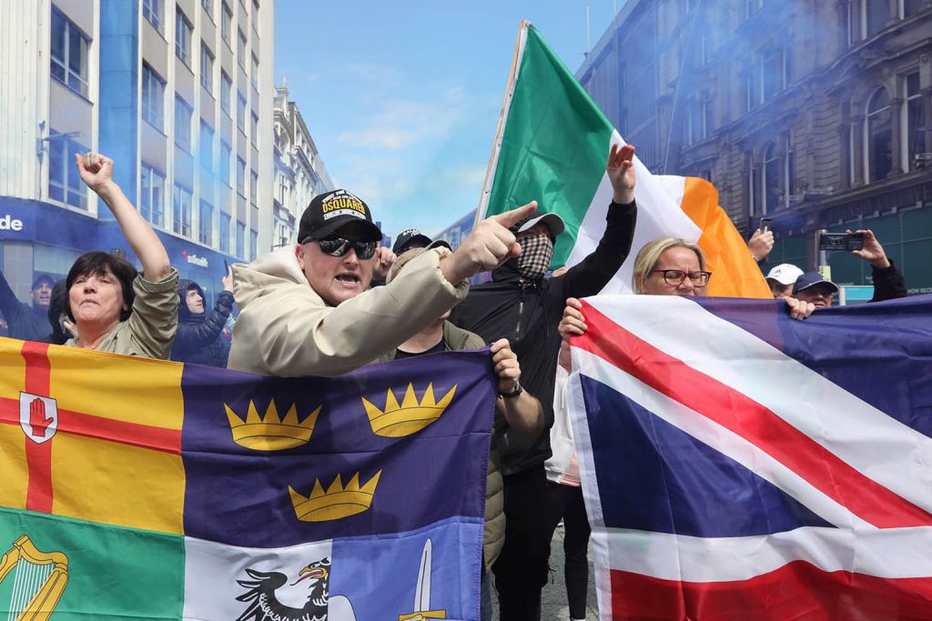 Belfast riots unite far-right and extreme loyalists