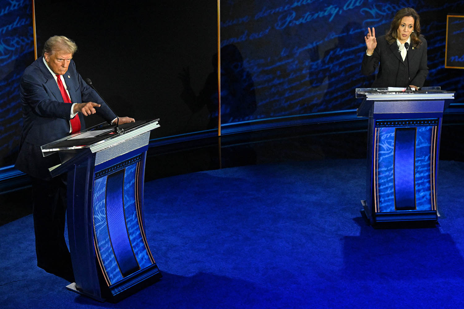 Of cats and crowds: Kamala Harris baits Trump in presidential debate
