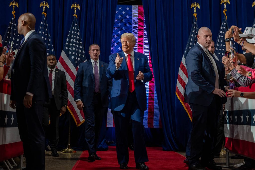 Trump turns DJ at campaign ‘love fest’