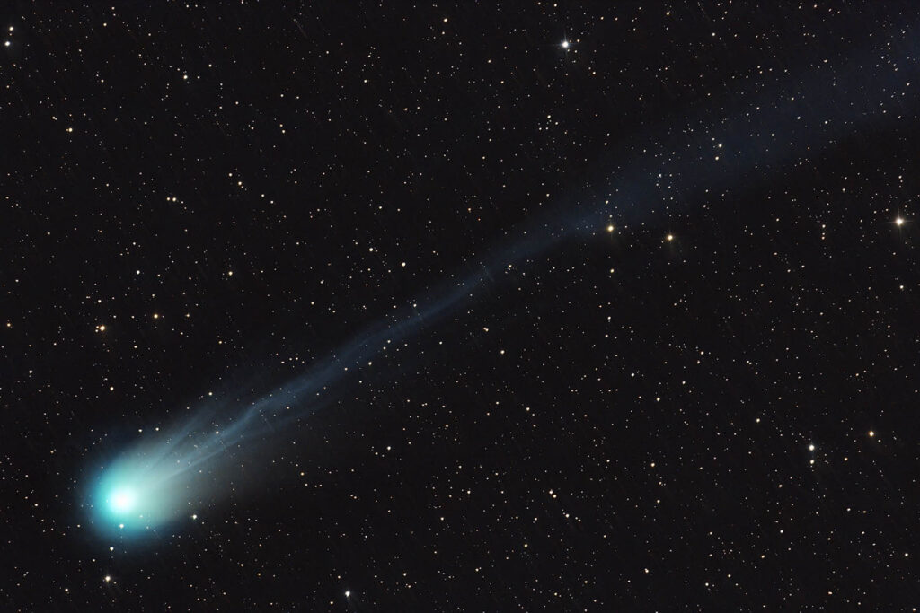 Comet last seen in 1954 now overhead