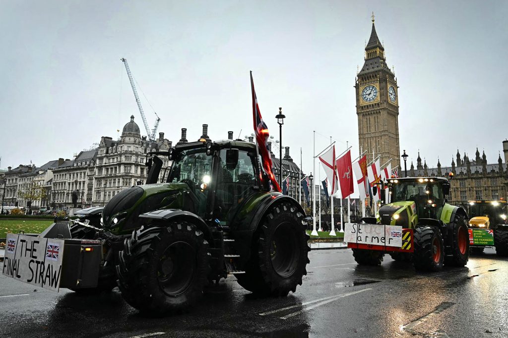 Farmers take inheritance tax protest to Westminster