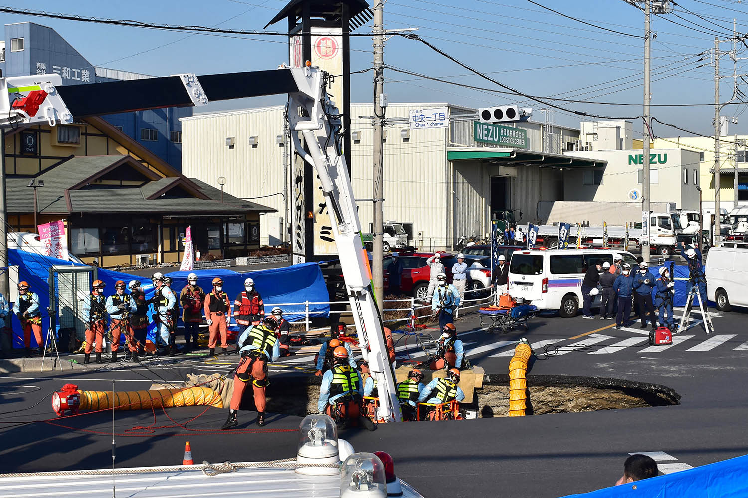 Japanese truck driver trapped in sinkhole for over a week