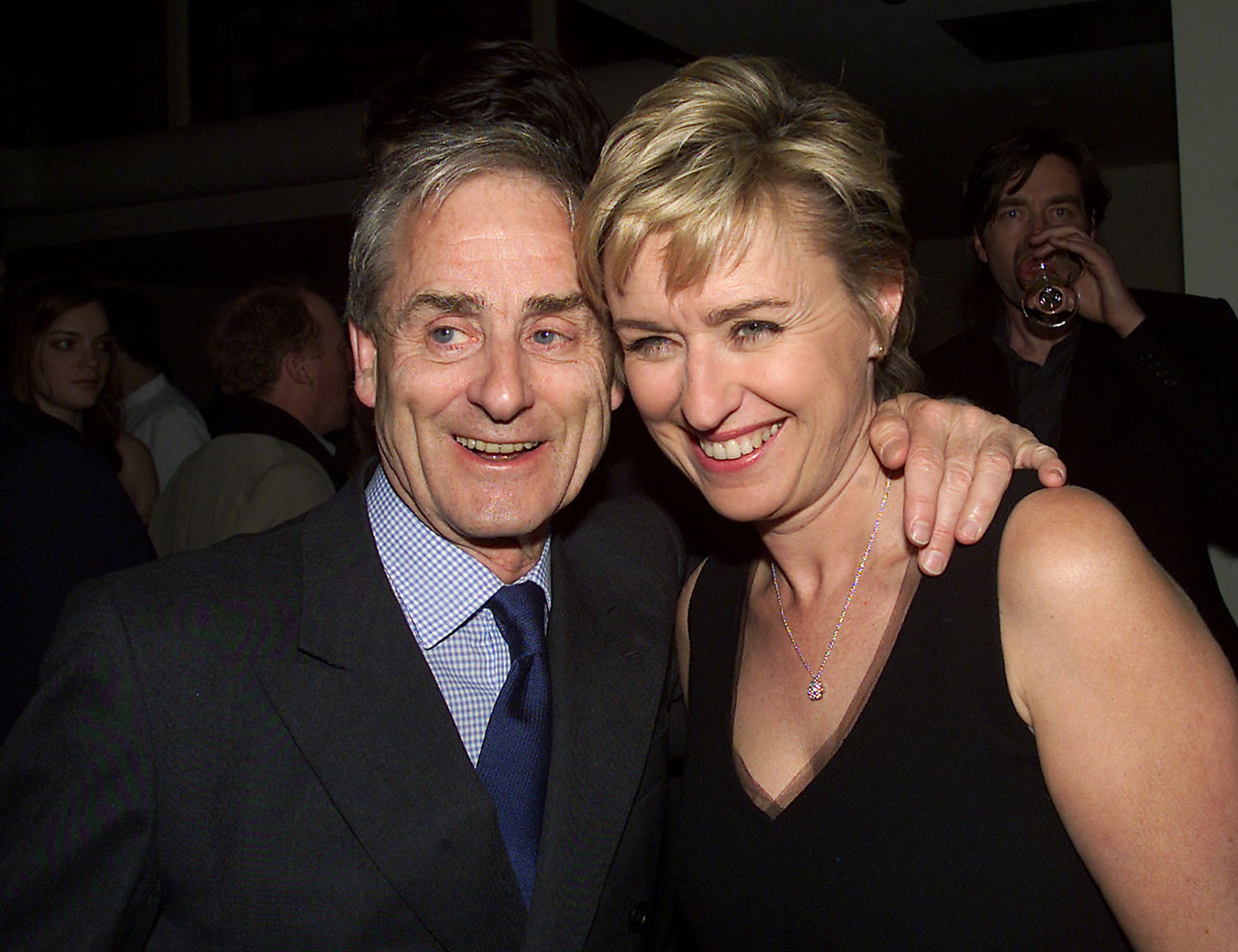 Tina Brown with Harry Evans at a film premiere in New York