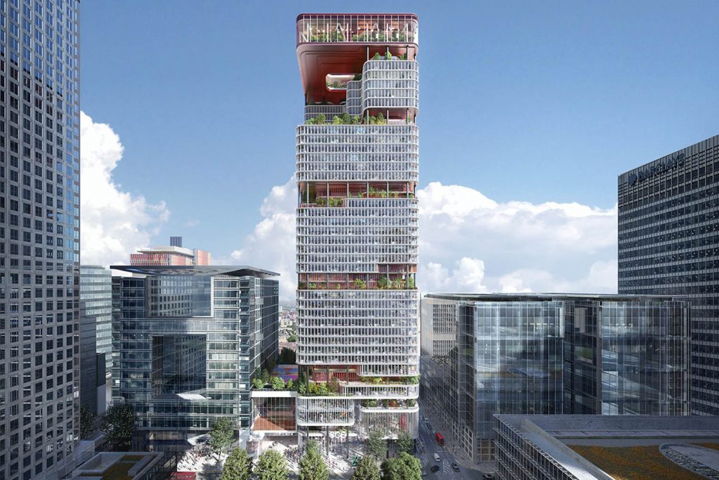HSBC tower reimagined as tree-filled “mixed-use” building