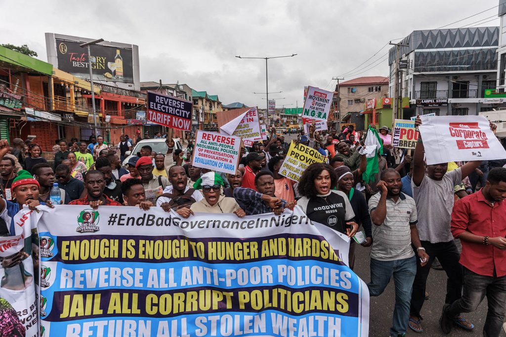 Nigeria sees nationwide protests over cost of living