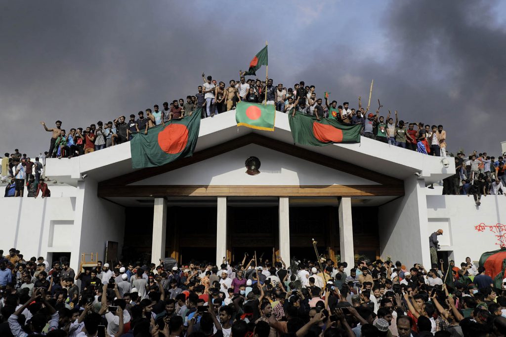Bangladesh PM flees as protests continue